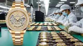 Fabricación de un Rolex de oro de 30.000 USD con diamantes y rubíes, caja y papeles completos