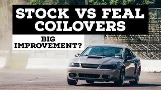 FEAL 441 COIL-OVER ON TRACK REVIEW: BIG UPGRADE OR NAH? New Edge Mustang Drift Car.
