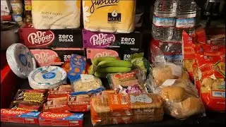 $78 Grocery food haul, Stock up on water for survival, emergency preparedness 2026