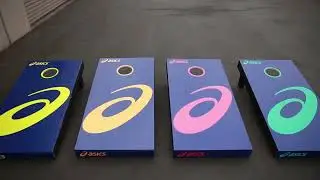 ASICS Custom Cornhole Board Graphics Installation | American Window Film