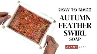HOW TO MAKE AUTUMN FEATHER SWIRL - Cold Process Soap