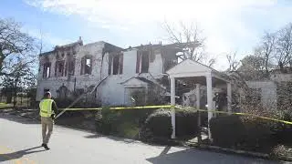 Dents Funeral Home fire aftermath