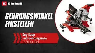Einstellen der Gehrungswinkel einer Zug-Kapp- und Gehrungss&auml;ge | Einhell Service