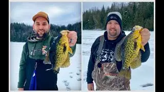Pêche à la marigane ENORME sur glace!