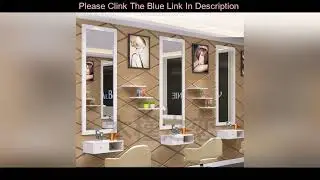 ✓ Wholesale Hairdressing wall mirror barber shop table cabinet integrated beauty mirror LED floor m