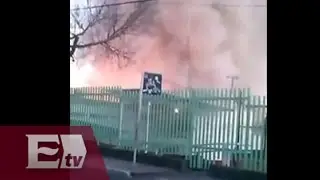 Momento justo de la explosi&oacute;n en Hospital Infantil de Cuajimalpa (VIDEO)