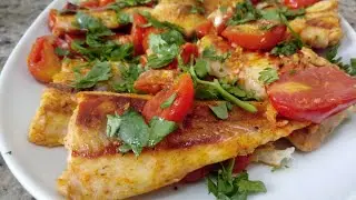 ФИЛЕ РЫБЫ (ХАД) ЗАПЕЧЕННОЕ В ДУХОВКЕ С ПАПРИКОЙ И ПОМИДОРАМИ ЧЕРРИ! РЕЦЕПТ ОТ #homecook!