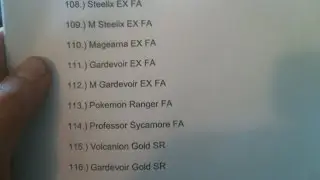 Pokemon Steam Siege Set List