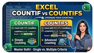 Differences between countif and countifs function of Excel | COUNTIF vs COUNTIFS in Excel