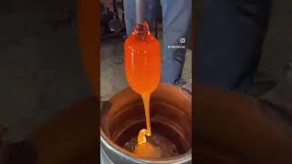 Bubble Bottles | Glassblowing Hot Shop Process | Handblown Artwork #glassart #shorts #asheville