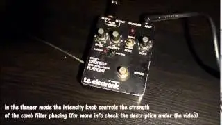 Electric violin effects pedal reviews - T.c.electronic Stereo chorus/flanger/pitch modulator