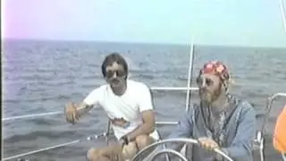 John Kelly sailing from Charlevoix, 1986