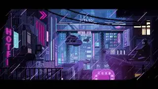 🔴Rain and relaxing music* City ​​lights