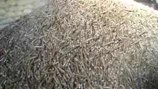 Pellet Machine with Peanut Shells as Raw Material