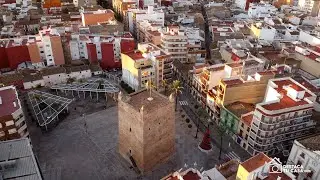 Vuelo con Dron en la Torre de Torrent, Valencia