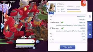 Ragnarok Mobile: Alt Mechanic Endless Tower Run with few aesir GB