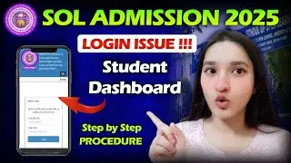 Student portal login issue solved | SOL UG Admission 2025