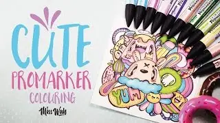 Kawaii Colouring with Promarkers! - *cute!* Manga Fantasy pack  - Miss Wah
