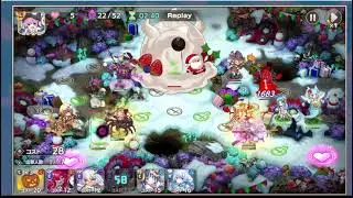 【モン娘TD】ホワイト・ホイップ・でこれ～しょん EX4 聖戦！ケーキウォーズ！★3 レジェンドキャラなし スキルオート/獣神召喚なし