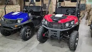 Two Model Gas Golf Carts Utility Style On Road & Offroad GVX And Rancher Rover