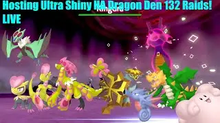 Hosting SQUARE SHINY Hidden Ability Dragon Den 132 Raids!! Shiny Kingdra & More LIVE