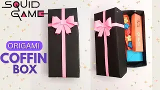 How to make origami Coffin Box -Tutorial|Squid Game|DIY paper Coffin box from Squid Game #squidgame