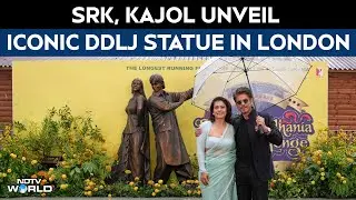 Shah Rukh Khan,  Kajol Unveil Iconic DDLJ Statue at London&rsquo;s Leicester Square