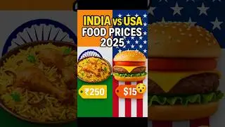 Indian vs USA Food Prices | cheap inindia but expensive in USA #usa 2025 🇮🇳🇺🇸&rdquo;