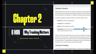Chapter 2: Why Tracking Matters | Stoic Nutrition System Video #5g