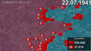 Battle of Smolensk in 1 minute using Google Earth
