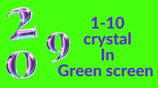 1-10 IN CRYSTAL GREEN SCREEN BACKGROUND | COPYRIGHT FREE CONTENT #copyrighfree #greenscreen
