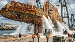 Spent 15 Years Searching &mdash;Found Abandoned Zumwalt-class destroyer Stuck on Sandbar middle ocean