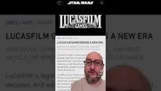 MASSIVE NEWS - Lucasfilm Games? And A New Open World Star Wars Game?