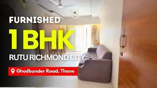 Furnished 1 BHK Balcony Flat For Sale In Rutu Richmond City, Thane | Well Ventilated Flat