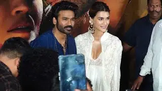 Dhanush and Kriti Sanon Visuals @ Tere Ishk Mein Trailer Launch Event
