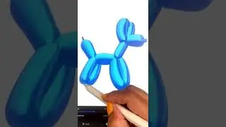 Balloon dog. Digital drawing on iPad.  What should I draw next?