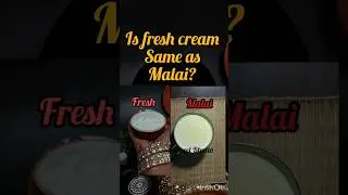 #shorts Is Malai fresh cream? How to make fresh cream from milk?
