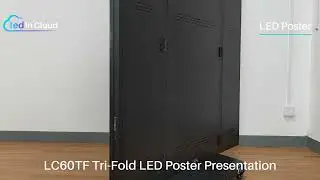 LC60TF Tri-Fold LED Poster Display | Product Showcase