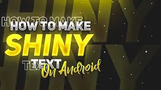 How To Make Shiny Text On Android || How To Create Inner Glowing Text Effect On Android |