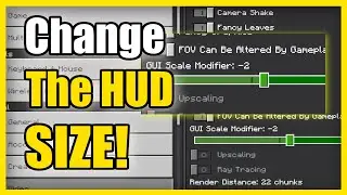 How to Change the HUD SIZE in Minecraft Bedrock (GUI Scaler)