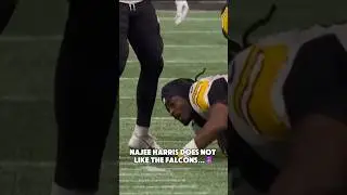 Najee Harris playing ANGRY vs Falcons😳 #steelers
