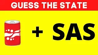 Guess the US States by Emoji | Emoji Challenge | US States Riddles