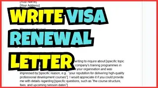How to Write a Visa Renewal Letter &ndash; Step-by-Step Guide for Approval