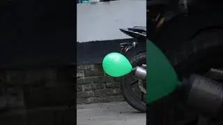 Balloon Inflating Amazing Trick | Inflating Balloon Using Bike Silencer | Best Tricks | #shorts