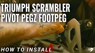 How to Install Pivot Pegz Footpeg & British Customs Off Road Foot Pegs on Triumph Scrambler 1200