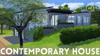 CONTEMPORARY HOUSE || Sims 4 || CC SPEED BUILD