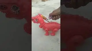 Remote control wow lovely dinosaur walking toy testing