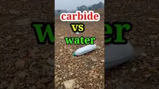 calcium carbide vs water bottle #experiment