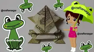 money origami frog 🐸 @craftersagar ​
