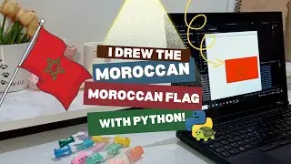 🇲🇦 I Drew the Moroccan Flag in Python! A 10-Year-Old&rsquo;s First Coding Art Project 🎨🐍